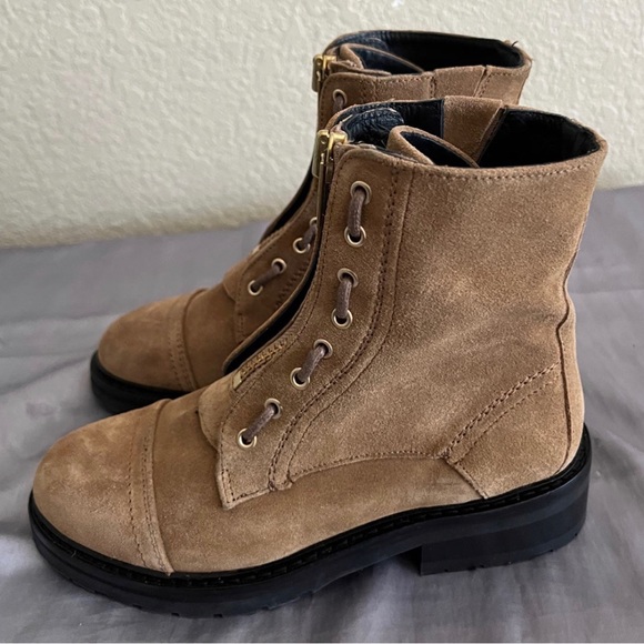 All Saints Ariel Combat Suede Boots Size EU 36 New - Picture 3 of 14